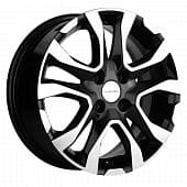 15   Khomen   KHW1503 Chevrolev Cobalt  6.0*15 4*100 ET39 D56.6  BLACK-FP